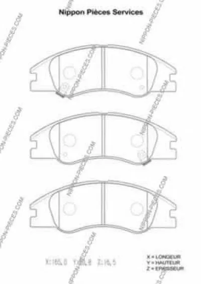 Комплект тормозных колодок, дисковый тормоз NPS купить