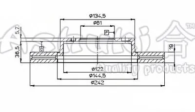 Тормозной диск ASHUKI купить