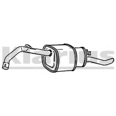 Глушитель выхлопных газов конечный KLARIUS купить