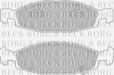 Комплект тормозных колодок, дисковый тормоз BORG & BECK купить