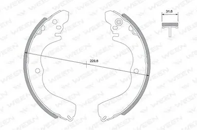 Комплект тормозных колодок WEEN купить