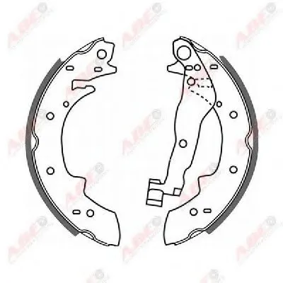 Комплект тормозных колодок ABE купить