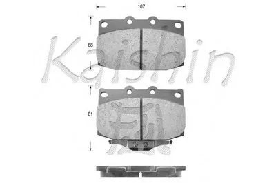 Комплект тормозных колодок, дисковый тормоз KAISHIN купить