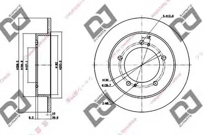 Тормозной диск DJ PARTS купить