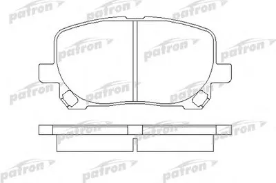 Комплект тормозных колодок, дисковый тормоз PATRON купить