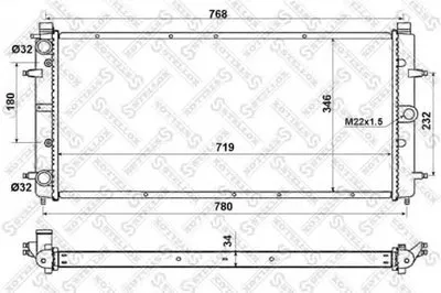 Радиатор, охлаждение двигателя STELLOX купить