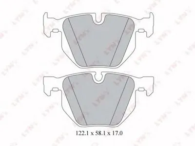 Комплект тормозных колодок, дисковый тормоз LYNXauto купить