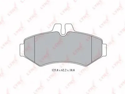 Комплект тормозных колодок, дисковый тормоз LYNXauto купить