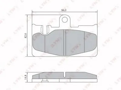 Комплект тормозных колодок, дисковый тормоз LYNXauto купить