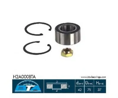 Комплект подшипника ступицы колеса BTA купить