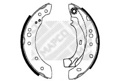 Комплект тормозных колодок MAPCO купить