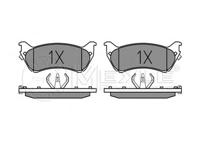 Комплект тормозных колодок, дисковый тормоз PLATINUM PAD MEYLE купить