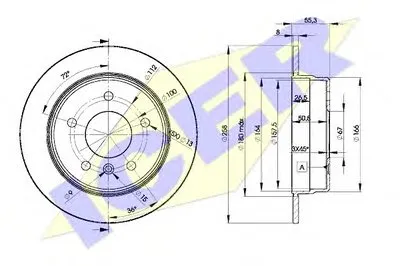 Тормозной диск ICER купить