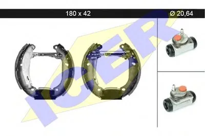 Комплект тормозных колодок ICER купить