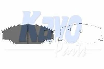 Комплект тормозных колодок, дисковый тормоз KAVO PARTS купить