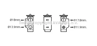 Расширительный клапан, кондиционер AVA QUALITY COOLING купить