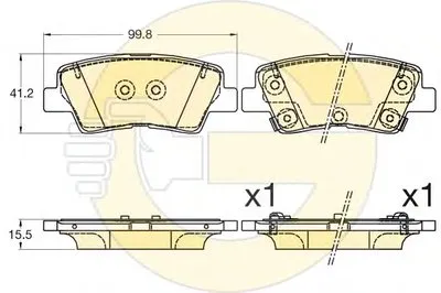 Комплект тормозных колодок, дисковый тормоз GIRLING купить