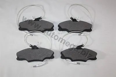 Комплект тормозных колодок, дисковый тормоз AutoMega Premium AUTOMEGA купить