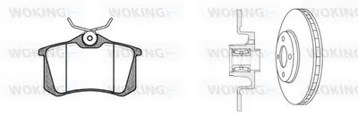 Комплект тормозов, дисковый тормозной механизм WOKING купить