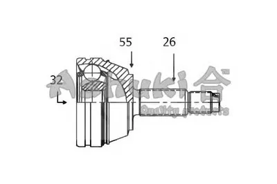 Шарнирный комплект, приводной вал ASHUKI купить