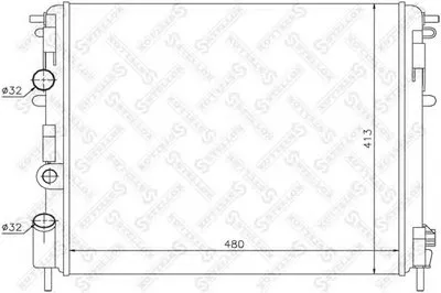 Радиатор, охлаждение двигателя STELLOX купить