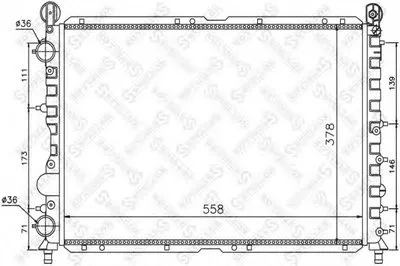 Радиатор, охлаждение двигателя STELLOX купить