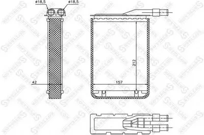 Теплообменник, отопление салона STELLOX купить