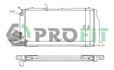 Радиатор, охлаждение двигателя PROFIT купить