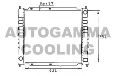 Радиатор, охлаждение двигателя AUTOGAMMA купить