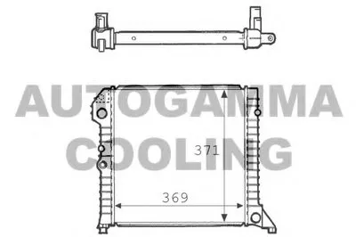 Радиатор, охлаждение двигателя AUTOGAMMA купить
