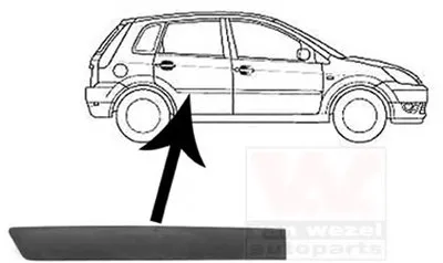 Облицовка / защитная накладка, дверь VAN WEZEL купить