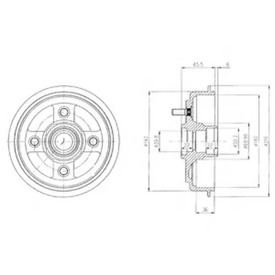 Тормозной барабан DELPHI купить