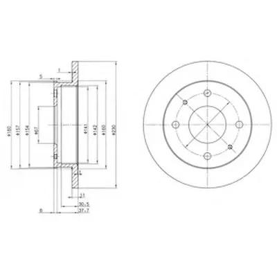 Тормозной диск DELPHI купить