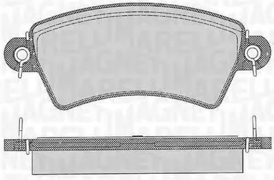 Комплект тормозных колодок, дисковый тормоз MAGNETI MARELLI купить