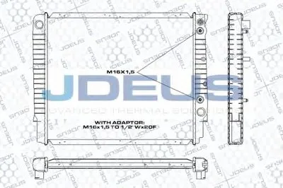 Радиатор, охлаждение двигателя JDEUS купить