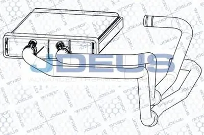 Теплообменник, отопление салона JDEUS купить