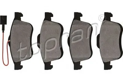 Комплект тормозных колодок, дисковый тормоз TOPRAN купить
