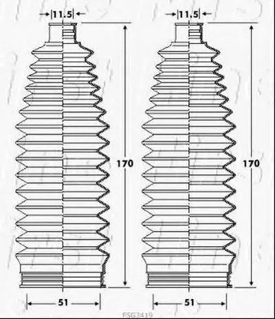 Пыльник, рулевое управление FIRST LINE купить