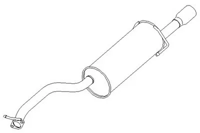 Глушитель выхлопных газов конечный KLARIUS купить