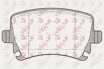 Комплект тормозных колодок, дисковый тормоз VILLAR купить