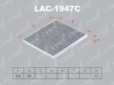 Фильтр, воздух во внутренном пространстве LYNXauto купить