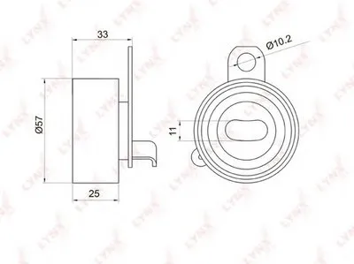 Натяжной ролик, ремень ГРМ LYNXauto купить