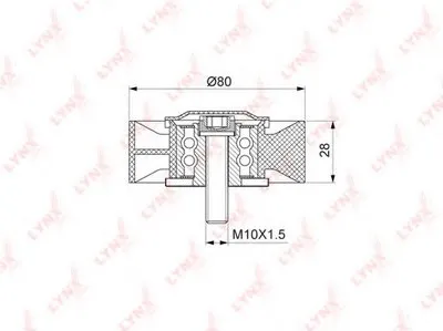 Паразитный / ведущий ролик, поликлиновой ремень LYNXauto купить