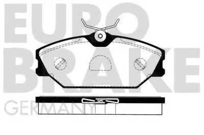 Комплект тормозных колодок, дисковый тормоз EUROBRAKE купить