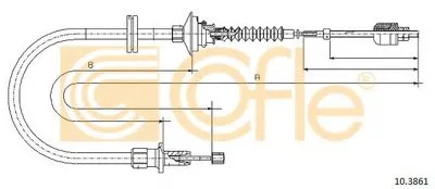 Тросик сцепления COFLE купить