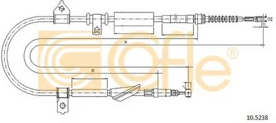 Трос, стояночная тормозная система COFLE купить