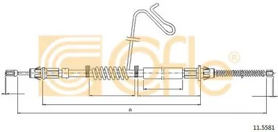 Трос, стояночная тормозная система COFLE купить