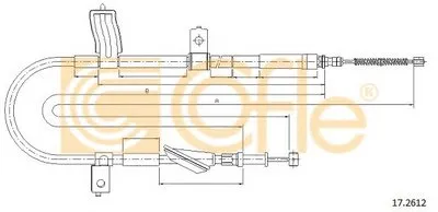Трос, стояночная тормозная система COFLE купить