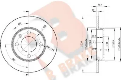 Тормозной диск R BRAKE купить