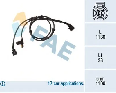 Датчик, частота вращения колеса FAE купить